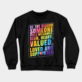 Lgbtq  Support Lgbt Pride Month Crewneck Sweatshirt